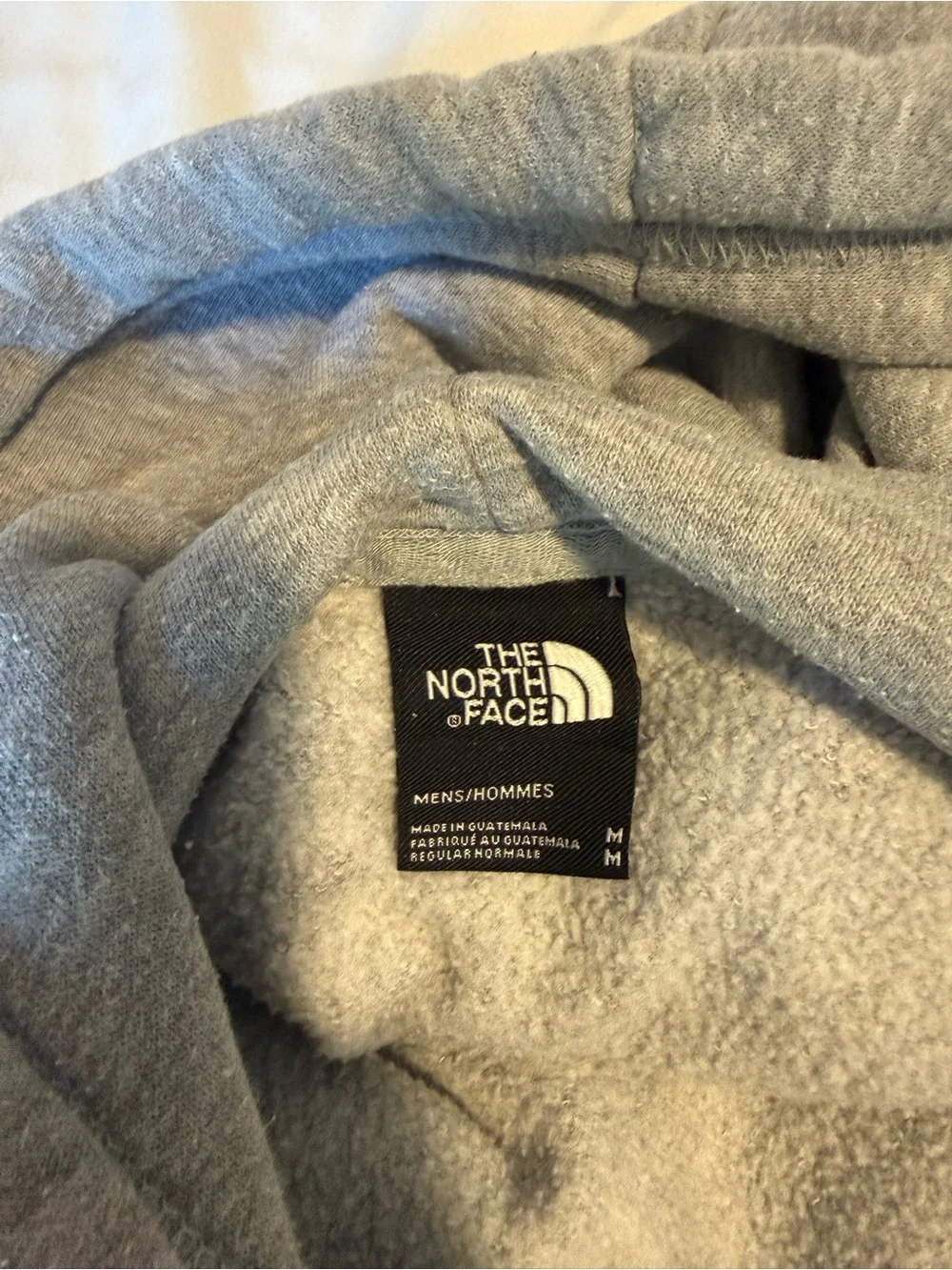 The North Face Men's Gray Hooded Pullover Sweatshirt Medium
